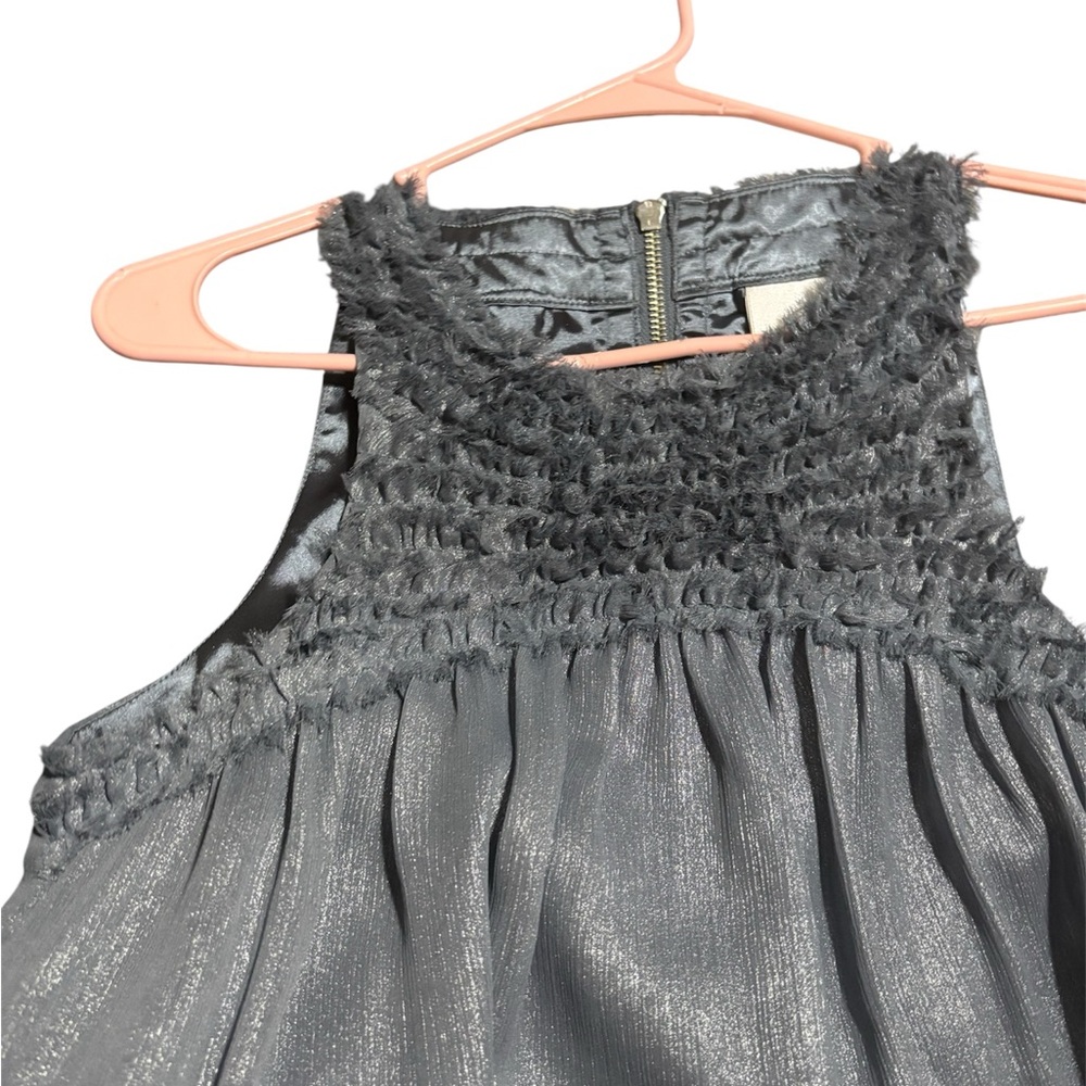 Kenar Textured Charcoal Dress
